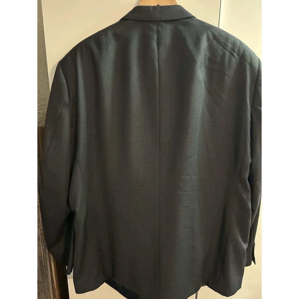 Andrew Fezza Men's Wool Blazer‎ Black 52R